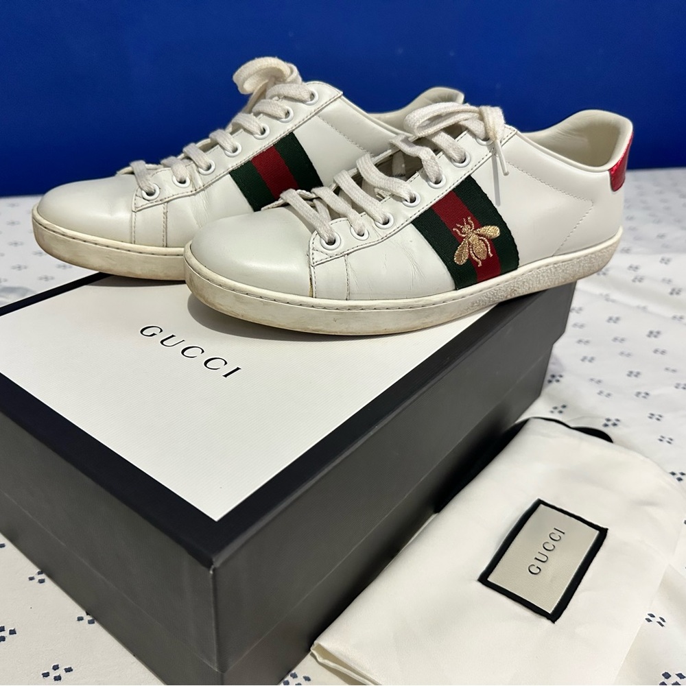 Gucci Women’s Ace Sneakers with Bee